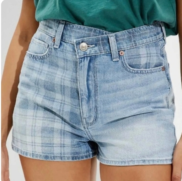 American Eagle Size 0 Jean shorts High rise - Picture 3 of 10